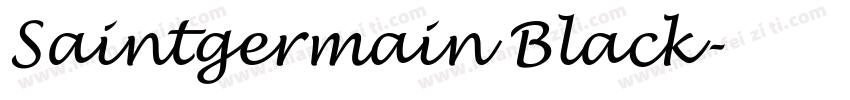 Saintgermain Black字体转换